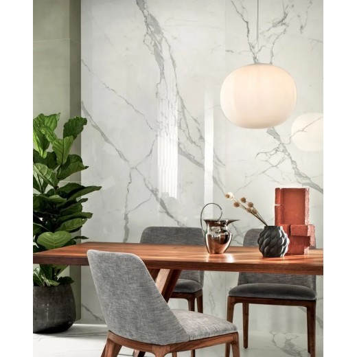 Scultorea Statuario Vena Argento Reflex 120x278  Carrelage Intérieur Marbre Rectifié