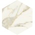 Scultorea Calacatta Oro Fino Esagona 25x21,6 Carrelage Intérieur Marbre Non Rectifié 