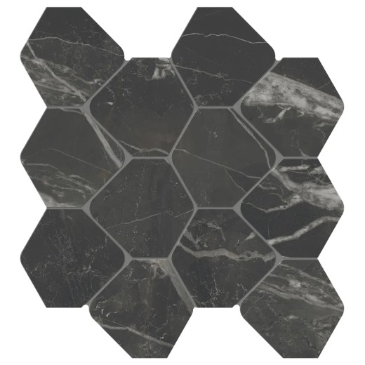 Mosaïque Scultorea Dark Diamond  Esa Velvet 33,2x36 Carrelage Intérieur Marbre Non Rectifié 
