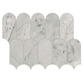 Mosaïque Scultorea Foam Grey  Arco Reflex 41,2x30,3 Carrelage Intérieur Marbre Non Rectifié 