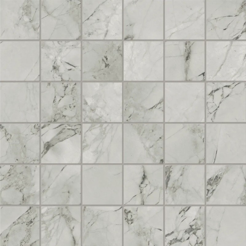 Mosaïque Scultorea Foam Grey  30x30 Carrelage Intérieur Marbre Non Rectifié 