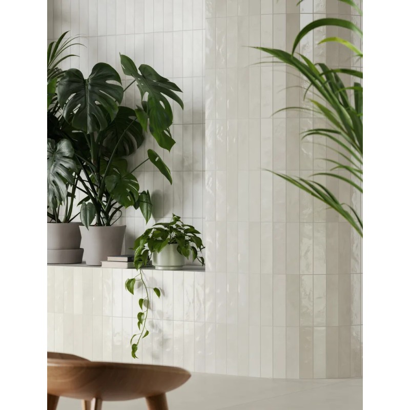 Cera Bianco Latte 6x24 Carrelage Intérieur Zellige Non Rectifié 