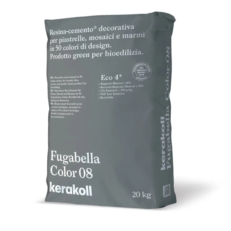 Joint carrelage gris, Fugabella color KK8, 20kg, Kerakoll