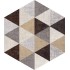 Textile Mix Esagona Versione C  25x21,6 Carrelage Intérieur Imitation carreaux de ciment Non Rectifié 