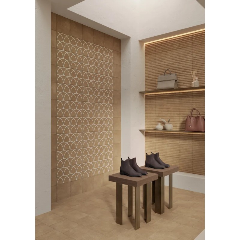 Terracreta Forma Vitrea Chamotte 20x20 Carrelage Intérieur Imitation carreaux de ciment Non Rectifié 