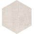 Textile Ivory Esagona  25x21,6 Carrelage Intérieur Imitation carreaux de ciment Non Rectifié 