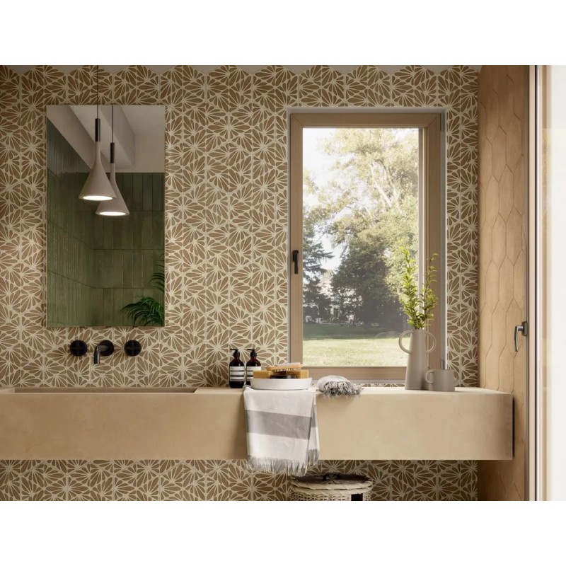 Terracreta Cesello Chamotte 25x21,6 Carrelage Intérieur Imitation carreaux de ciment Non Rectifié 
