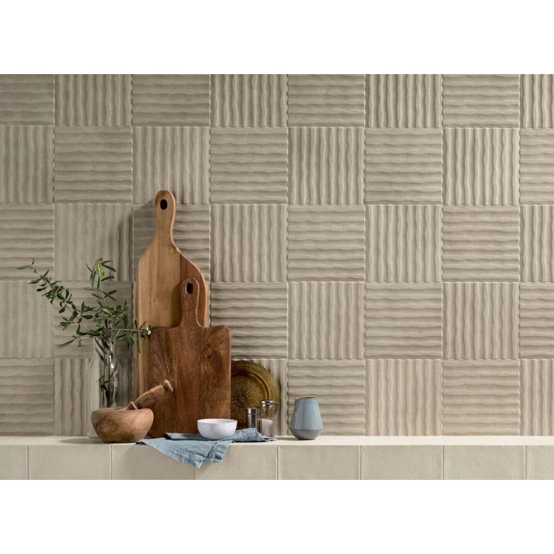 Terracreta Rilievo Argilla 20x20 Carrelage Intérieur Imitation carreaux de ciment Non Rectifié 