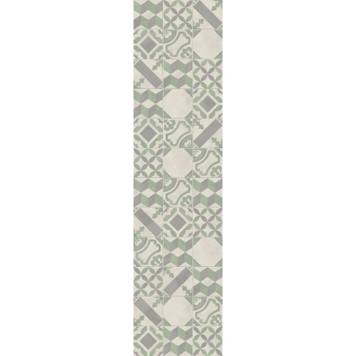 Terra.art Mix Sabbia/menta 20x20 Carrelage Intérieur Imitation carreaux de ciment Non Rectifié 