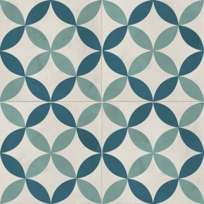 Terra.art Astro Oceano/cielo 20x20 Carrelage Intérieur Imitation carreaux de ciment Non Rectifié 