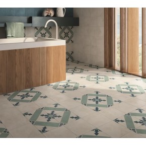 Terra.art Cardinale Oceano/cielo 20x20 Carrelage Intérieur Imitation carreaux de ciment Non Rectifié 