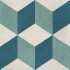 Terra.art Cubo Oceano/cielo 20x20 Carrelage Intérieur Imitation carreaux de ciment Non Rectifié 