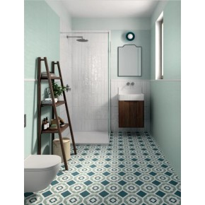 Terra.art Geometrico Oceano/cielo 20x20 Carrelage Intérieur Imitation carreaux de ciment Non Rectifié 