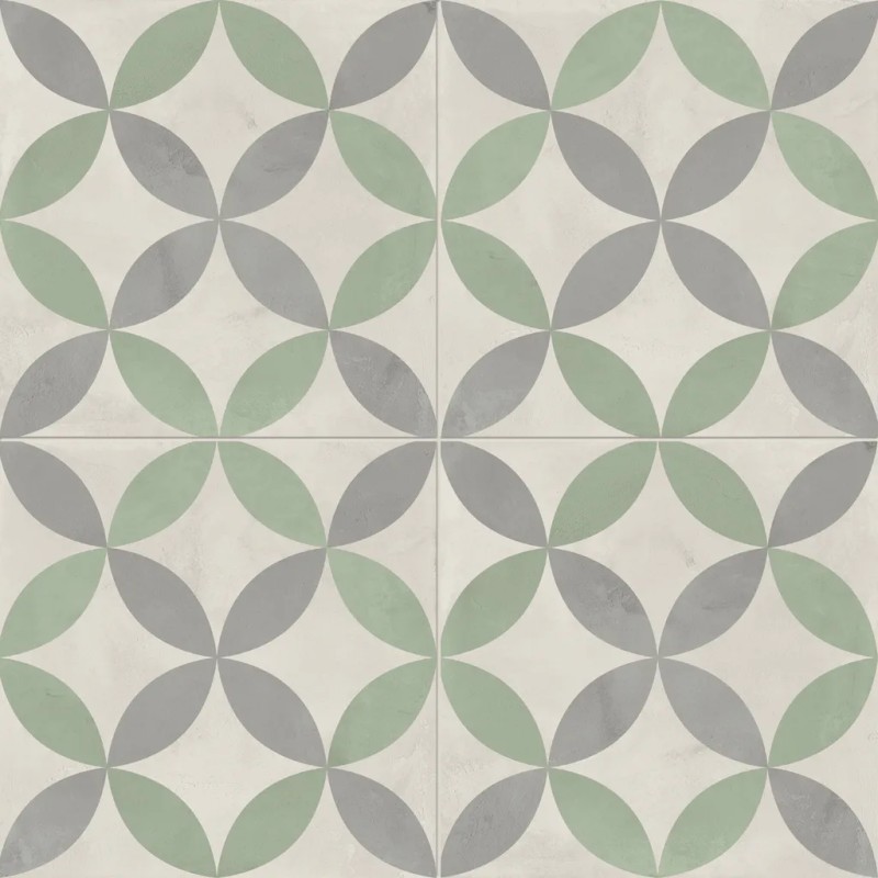 Terra.art Astro Sabbia/menta 20x20 Carrelage Intérieur Imitation carreaux de ciment Non Rectifié 