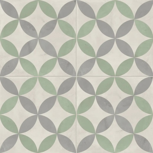 Terra.art Astro Sabbia/menta 20x20 Carrelage Intérieur Imitation carreaux de ciment Non Rectifié 