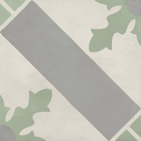 Terra.art Cardinale Sabbia/menta 20x20 Carrelage Intérieur Imitation carreaux de ciment Non Rectifié 