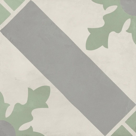 Terra.art Cardinale Sabbia/menta 20x20 Carrelage Intérieur Imitation carreaux de ciment Non Rectifié 