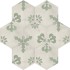 Terra.art Giglio Sabbia/menta Esagona  25x21,6 Carrelage Intérieur Imitation carreaux de ciment Non Rectifié 