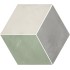 Terra.art Rombo Sabbia/menta Esagona  25x21,6 Carrelage Intérieur Imitation carreaux de ciment Non Rectifié 