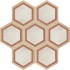 Terra.art Cornice Tramonto/crema Esagona  25x21,6 Carrelage Intérieur Imitation carreaux de ciment Non Rectifié 