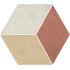 Terra.art Rombo Tramonto/crema Esagona  25x21,6 Carrelage Intérieur Imitation carreaux de ciment Non Rectifié 