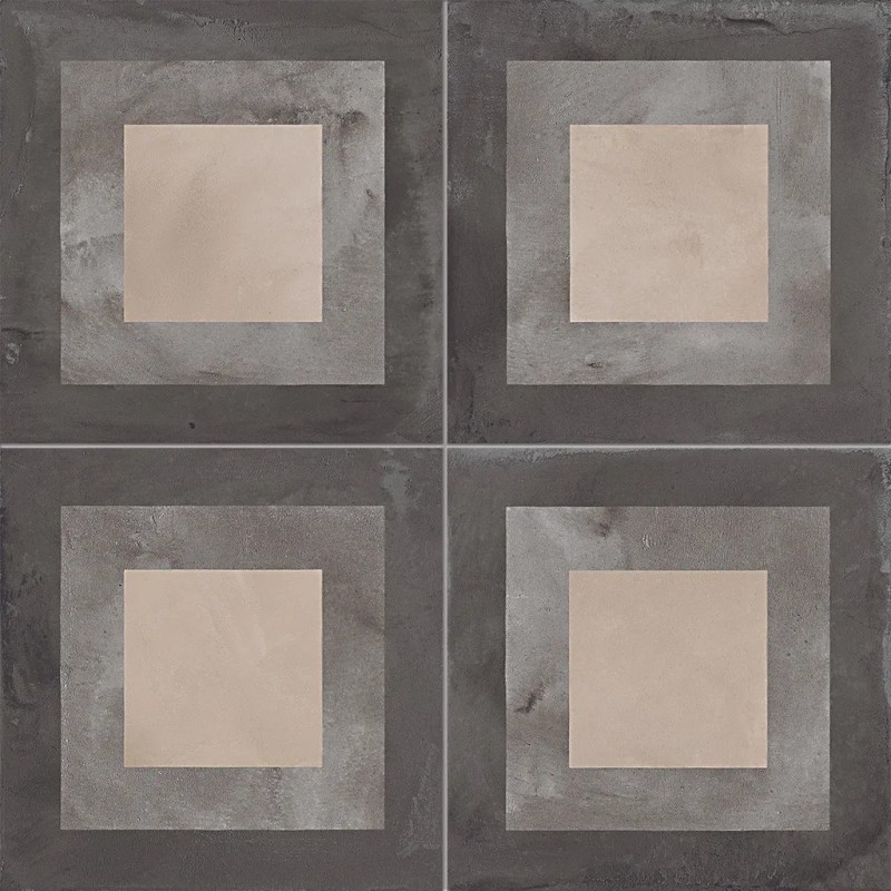 Terra Quadrato Versione F 20x20  Carrelage Intérieur Imitation carreaux de ciment Non Rectifié 