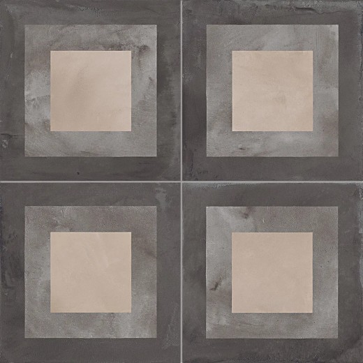 Terra Quadrato Versione F 20x20  Carrelage Intérieur Imitation carreaux de ciment Non Rectifié 