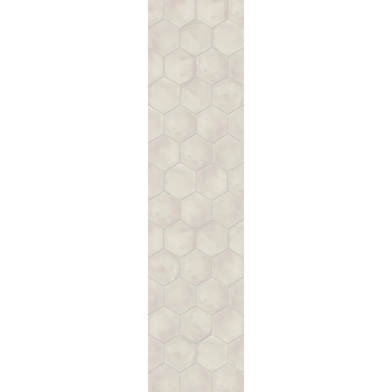 Terra.art Bianco Esagona  25x21,6 Carrelage Intérieur Imitation carreaux de ciment Non Rectifié 