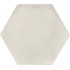 Terra.art Bianco Esagona  25x21,6 Carrelage Intérieur Imitation carreaux de ciment Non Rectifié 