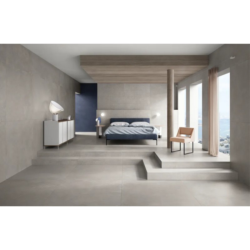 Phase Grey 120x120  Carrelage Intérieur Béton Rectifié