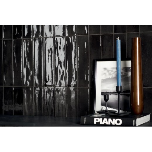 Multiforme Ossidiana 7,5x30 Carrelage Intérieur Zellige Non Rectifié 