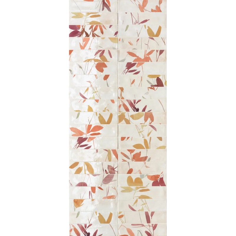 Multiforme Ramage Caldo 7,5x30 Carrelage Intérieur Zellige Non Rectifié 