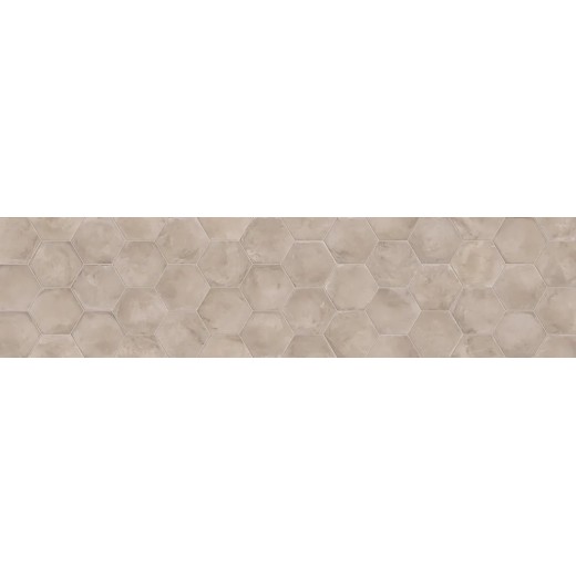 Terra Grigio Esagona 25x21,6 Carrelage Intérieur Imitation carreaux de ciment Non Rectifié 