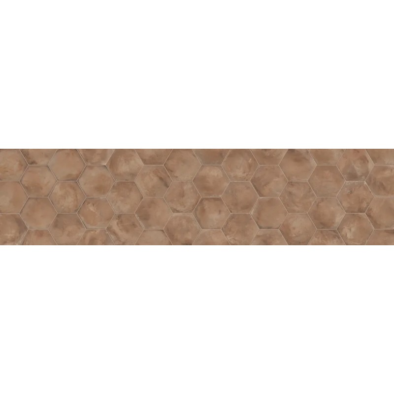 Terra Rosso Esagona 25x21,6 Carrelage Intérieur Imitation carreaux de ciment Non Rectifié 