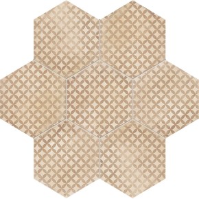 Terra Astro Esagona Versione C 25x21,6 Carrelage Intérieur Imitation carreaux de ciment Non Rectifié 