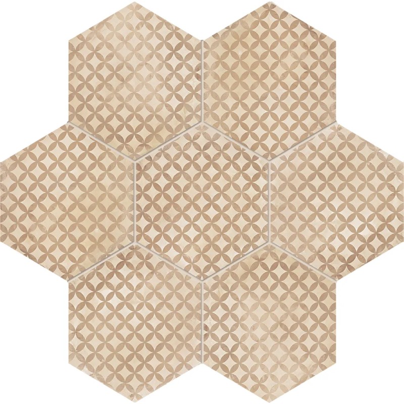Terra Astro Esagona Versione C 25x21,6 Carrelage Intérieur Imitation carreaux de ciment Non Rectifié 