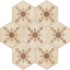 Terra Cardinale Esagona Versione C 25x21,6 Carrelage Intérieur Imitation carreaux de ciment Non Rectifié 
