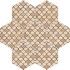 Terra Coloniale Esagona Versione C 25x21,6 Carrelage Intérieur Imitation carreaux de ciment Non Rectifié 