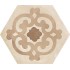 Terra Cubo Esagona Versione C 25x21,6 Carrelage Intérieur Imitation carreaux de ciment Non Rectifié 