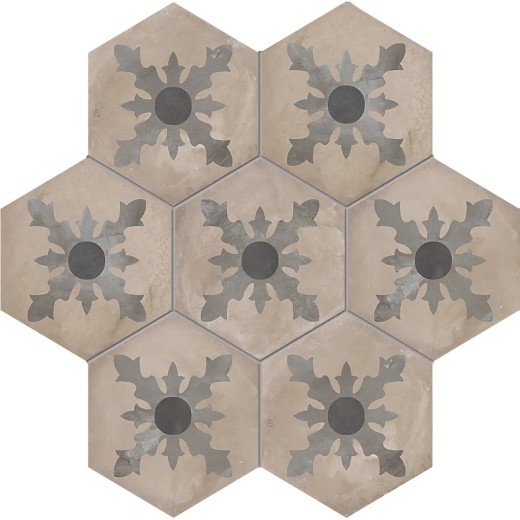 Terra Cardinale Esagona Versione F 25x21,6 Carrelage Intérieur Imitation carreaux de ciment Non Rectifié 