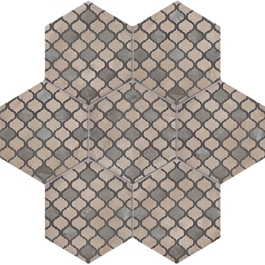Terra Coloniale Esagona Versione F 25x21,6 Carrelage Intérieur Imitation carreaux de ciment Non Rectifié 