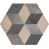 Terra Cornice Esagona Versione F 25x21,6 Carrelage Intérieur Imitation carreaux de ciment Non Rectifié 