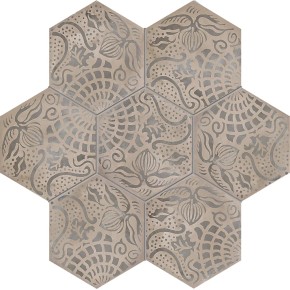 Terra Fiore Esagona Versione F 25x21,6 Carrelage Intérieur Imitation carreaux de ciment Non Rectifié 