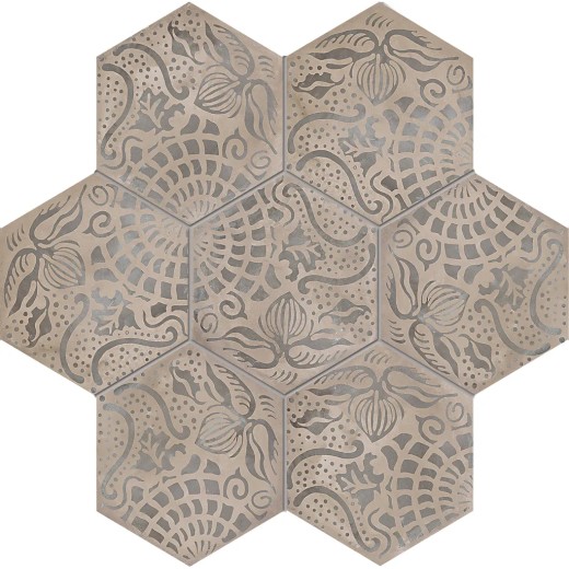 Terra Fiore Esagona Versione F 25x21,6 Carrelage Intérieur Imitation carreaux de ciment Non Rectifié 