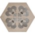 Terra Floreale Esagona Versione F 25x21,6 Carrelage Intérieur Imitation carreaux de ciment Non Rectifié 
