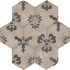 Terra Giglio Esagona Versione F 25x21,6 Carrelage Intérieur Imitation carreaux de ciment Non Rectifié 