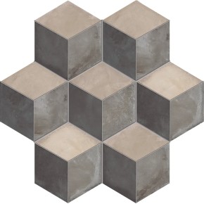 Terra Rombo Esagona Versione F 25x21,6 Carrelage Intérieur Imitation carreaux de ciment Non Rectifié 