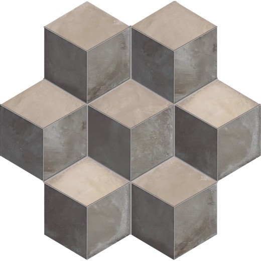 Terra Rombo Esagona Versione F 25x21,6 Carrelage Intérieur Imitation carreaux de ciment Non Rectifié 