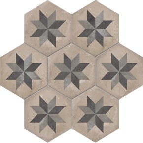 Terra Stella Esagona Versione F 25x21,6 Carrelage Intérieur Imitation carreaux de ciment Non Rectifié 