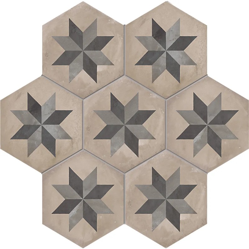 Terra Stella Esagona Versione F 25x21,6 Carrelage Intérieur Imitation carreaux de ciment Non Rectifié 